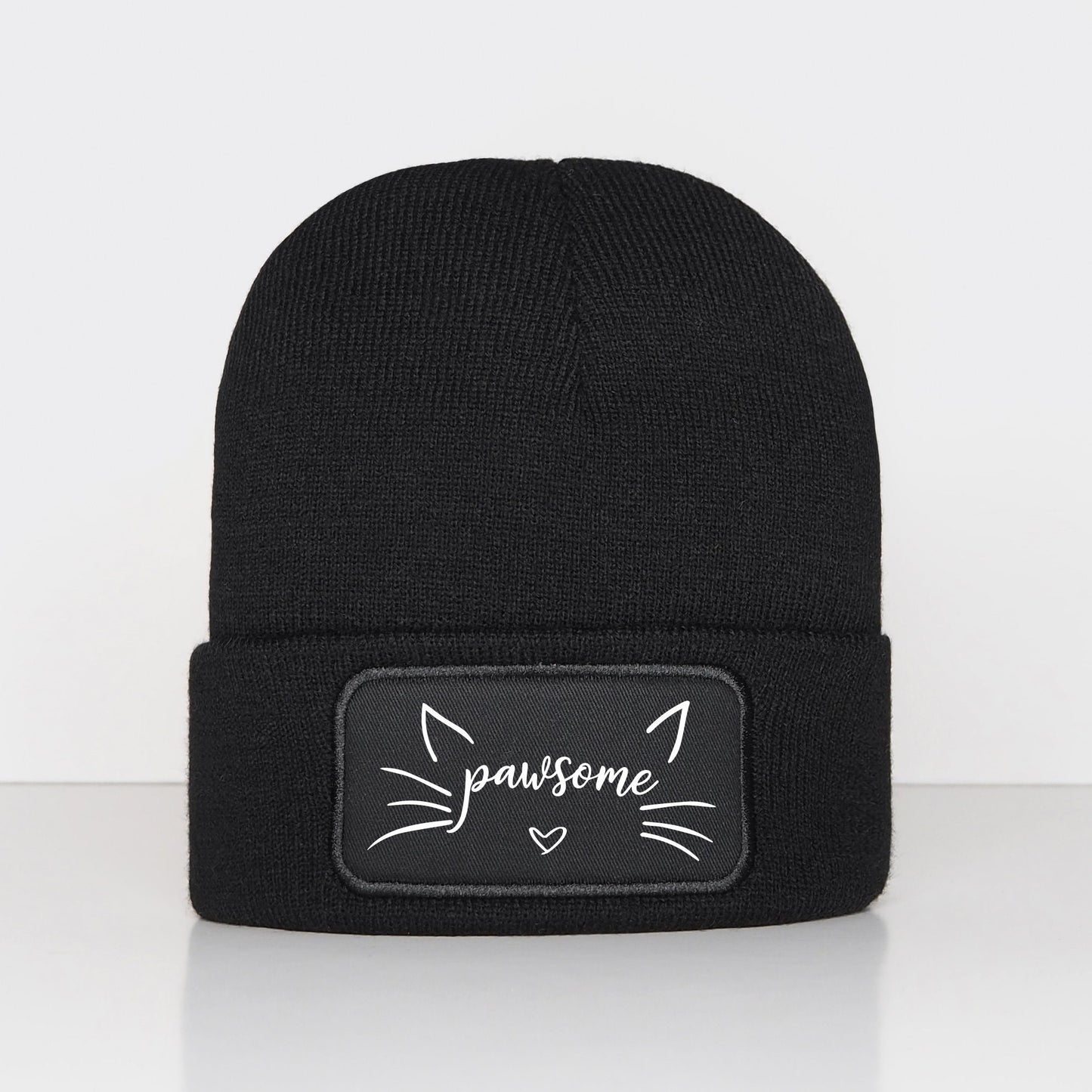 Cat Beanie Hat - Pawsome Hat - Cat Ears Winter Hat - Crazy Cat Lady - Cat Lover Gift