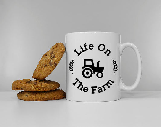 Farmer Mug - Life On The Farm Coffee Mug - Farmhouse Tractor