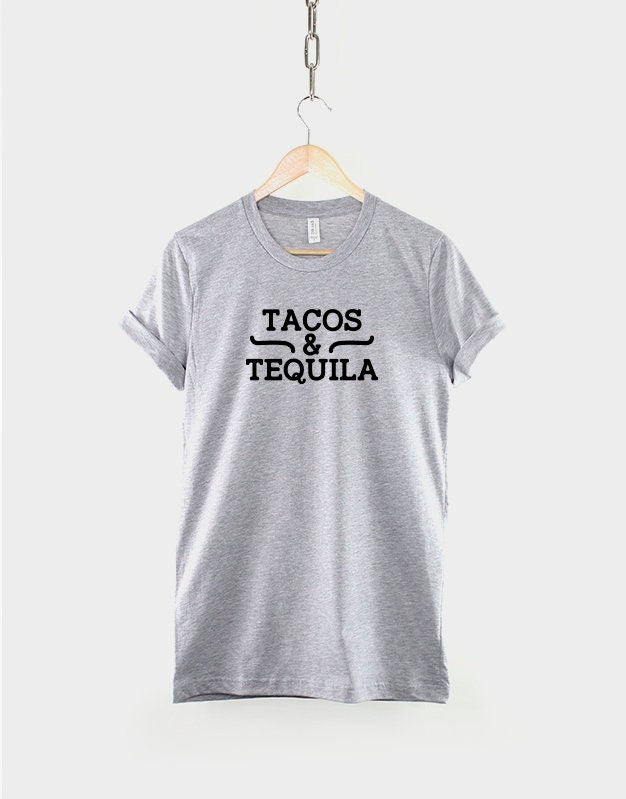 Tacos and Tequila Shirt - Mexican Taco Fiesta Party T Shirt - Cinco De Mayo - Mexican Food T-Shirt