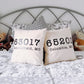 Personalized Zip Code Pillow - Custom Housewarming Gift