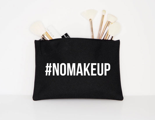 No Makeup #NOMAKEUP bag - Makeup Cosmetic Accessory Pouch