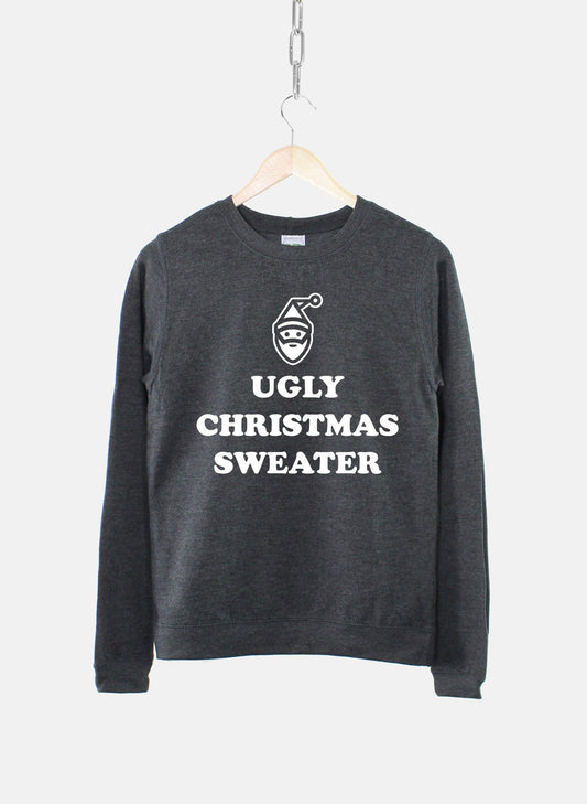 Women's Ugly Christmas Sweater Sweatshirt - Bah Humbug Funny Xmas Slogan Gift