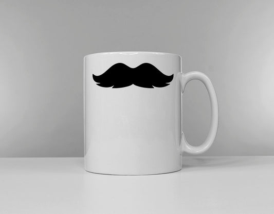 Funny Moustache Coffee Mug - Beard Gift For Him Bearded Man - Best Men Gifts