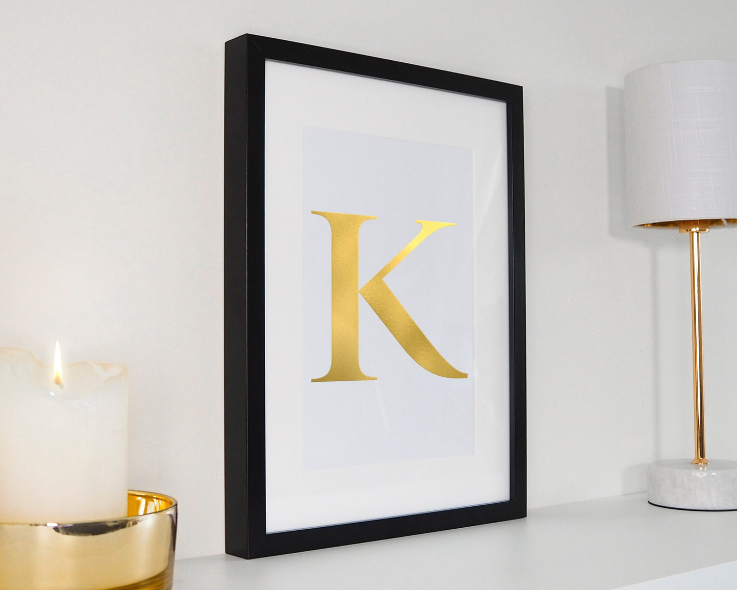 Personalized Wedding Gift Monogram Initials Wall Art Print