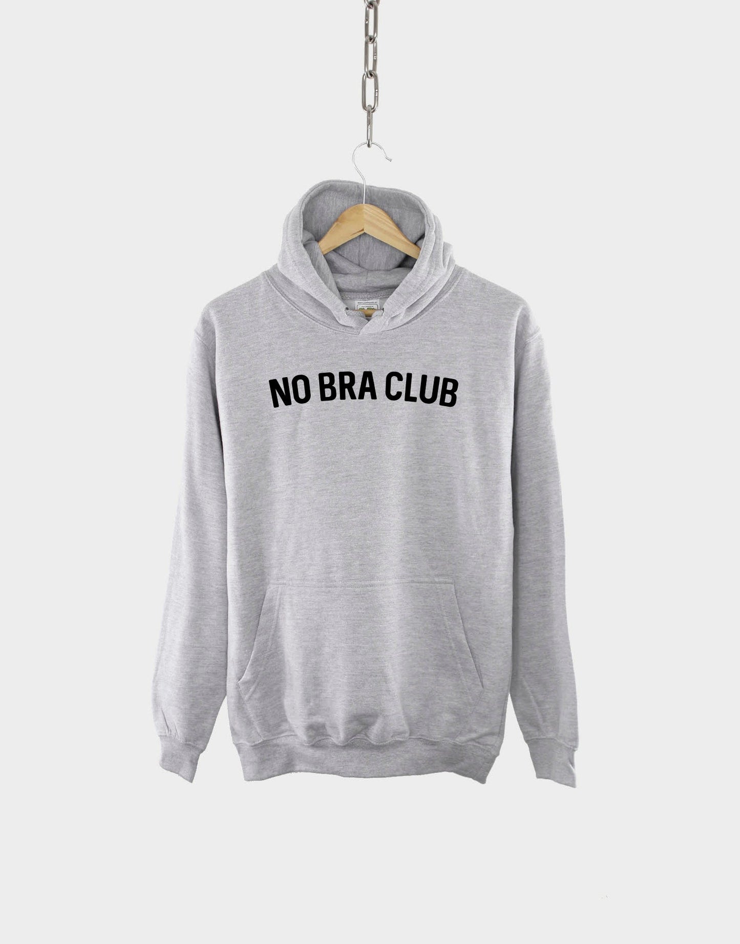 No Bra Club Hoodie - Funny Boob Sweatshirt - Women's Hoody