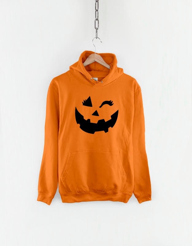 Girls Halloween Pumpkin Hoodie - Girl Halloween Costume Sweatshirt