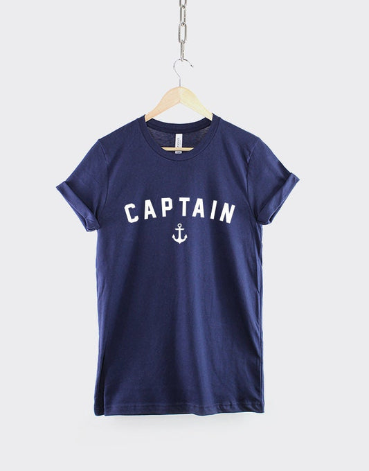 Nautical Anchor Shirt - Captain Achor Sailing Boat T-Shirt