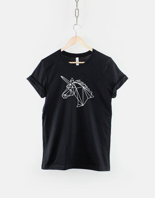 Unicorn T-Shirt - Unicorn Head Shirt - Geometric Unicorn T-Shirt - Unicorn Shirts - Unicorn Gift - Unicorn Head T-Shirt