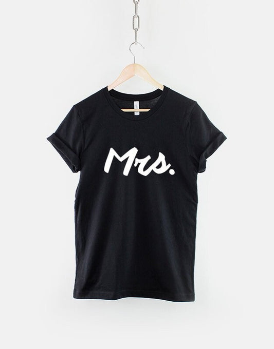 Mrs Shirt Slogan Wifey Getting Married T-Shirt