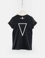 Geometric Shape T-Shirt - Upside Down Triangle Print Hipster Shirt