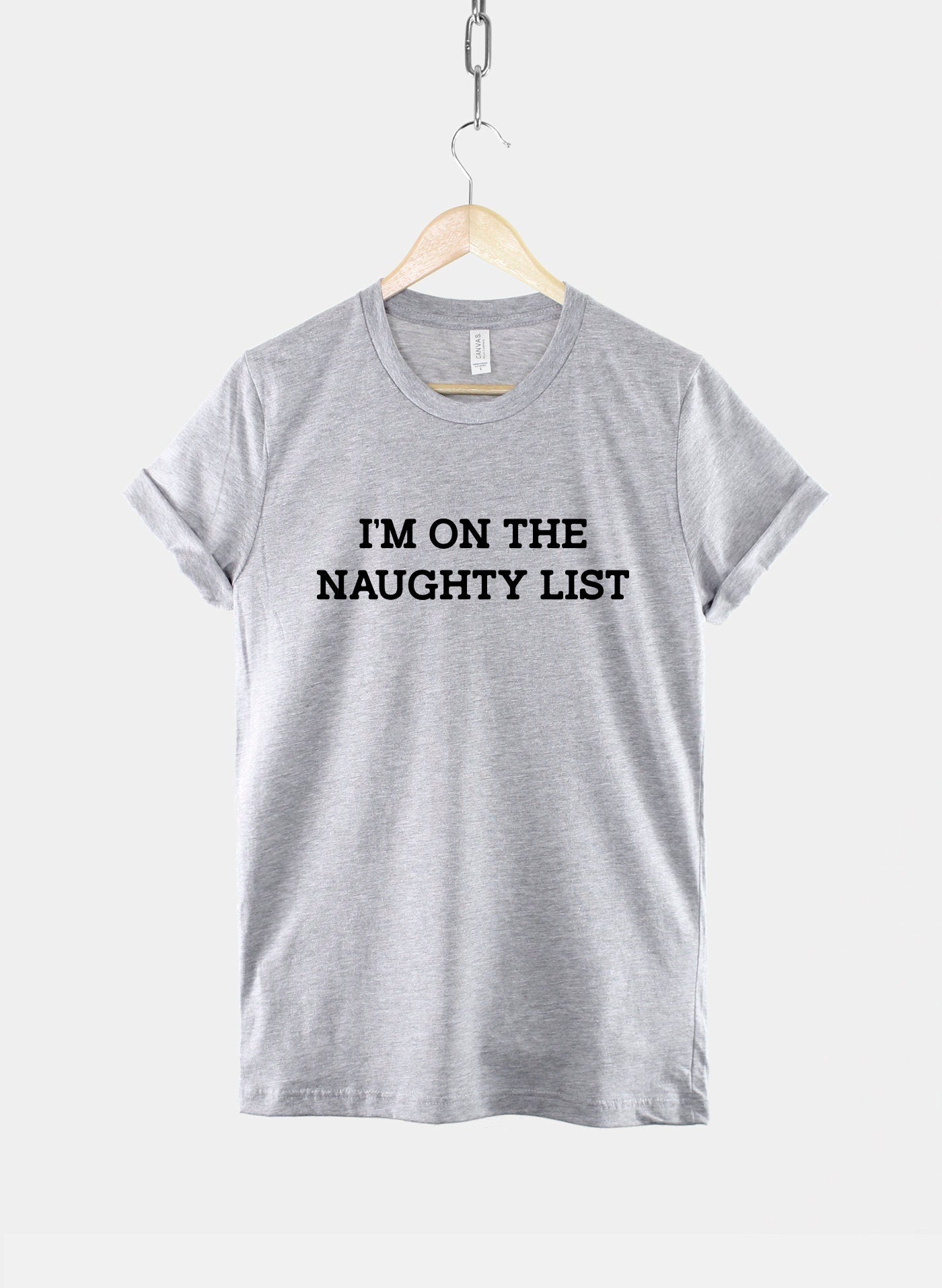 Funny Kids Christmas Shirt - I'm On The Naughty List Childrens T-Shirt