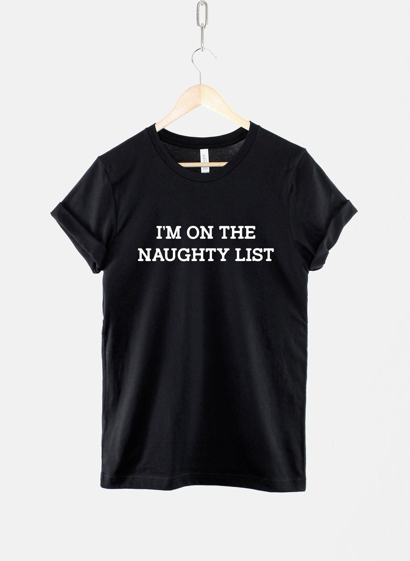 Funny Kids Christmas Shirt - I'm On The Naughty List Childrens T-Shirt