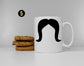 Funny Moustache Coffee Mug - Beard Gift For Him Bearded Man - Best Men Gifts