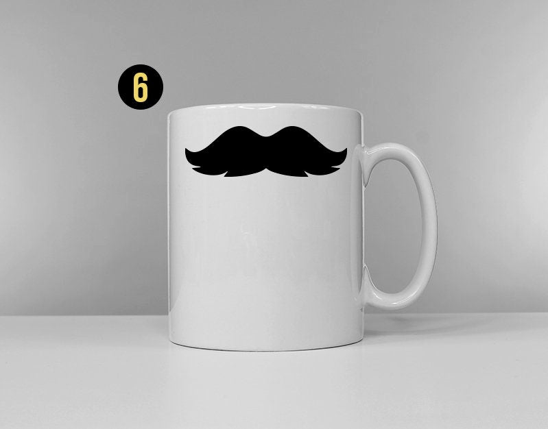 Funny Moustache Coffee Mug - Beard Gift For Him Bearded Man - Best Men Gifts