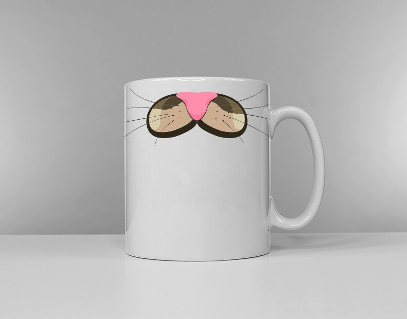 Cat Face Coffee Mug - Multiple Colours - Cat Lover Gift