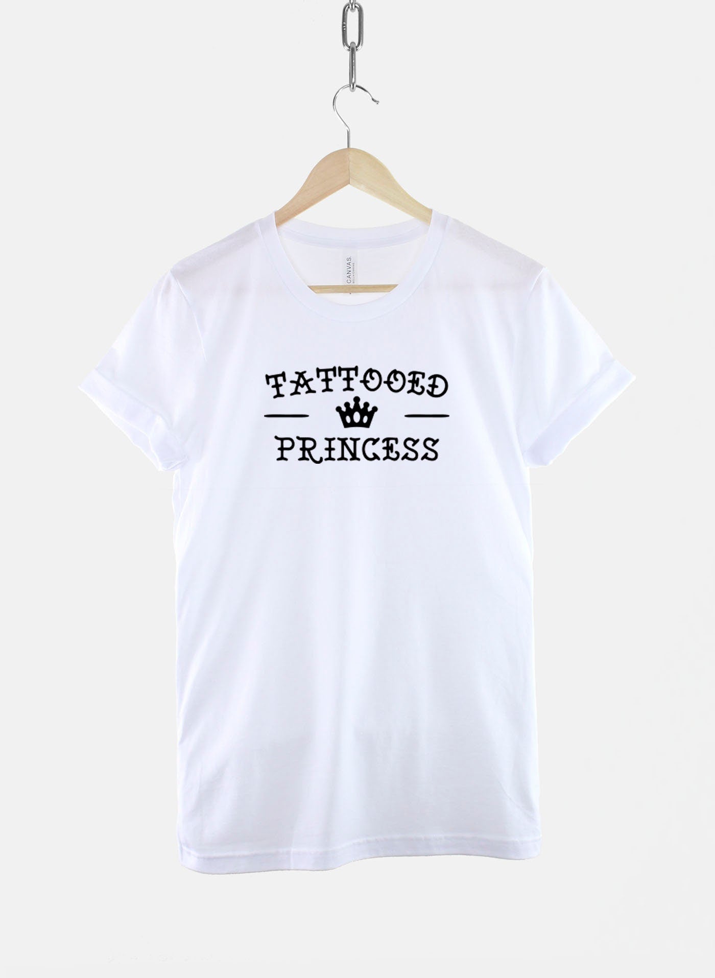 Tattooed Princess TShirt - Tattoo Goth Girl T-Shirt