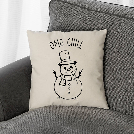 Christmas Cushion Snowman Throw Pillow - Festive Cushions
