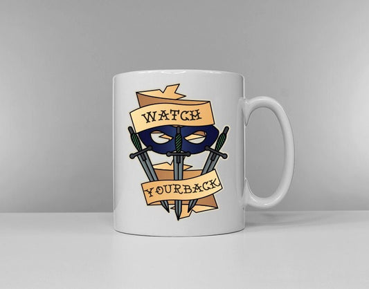 Dungeons and Dragons Inspired Class Slogan Mug - Old School Traditional Tattoo - D&D Druid Barbarian Wizard Paladin Coffe Mugs