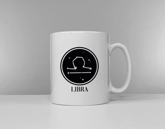 Zodiac Horoscope Libra Mug - Birthday Astrology September 23rd - October 22nd