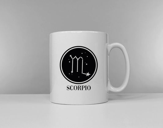 Zodiac Horoscope Scorpio Mug - Birthday Astrology October 23rd - November 21st