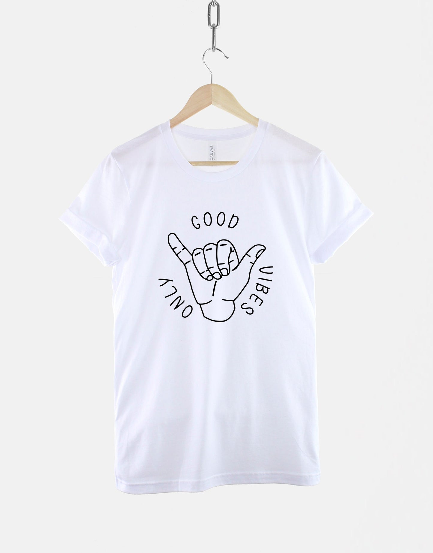 Only Good Vibes T Shirt - Peace and Love Mantra - Positive Self LoveT-Shirt