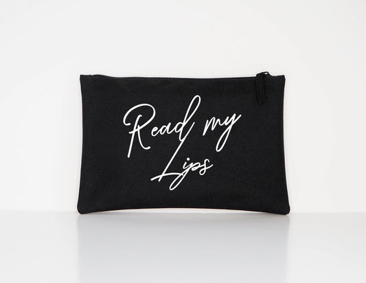 Read My Lips - Makeup Cosmetic Accessory Pouch