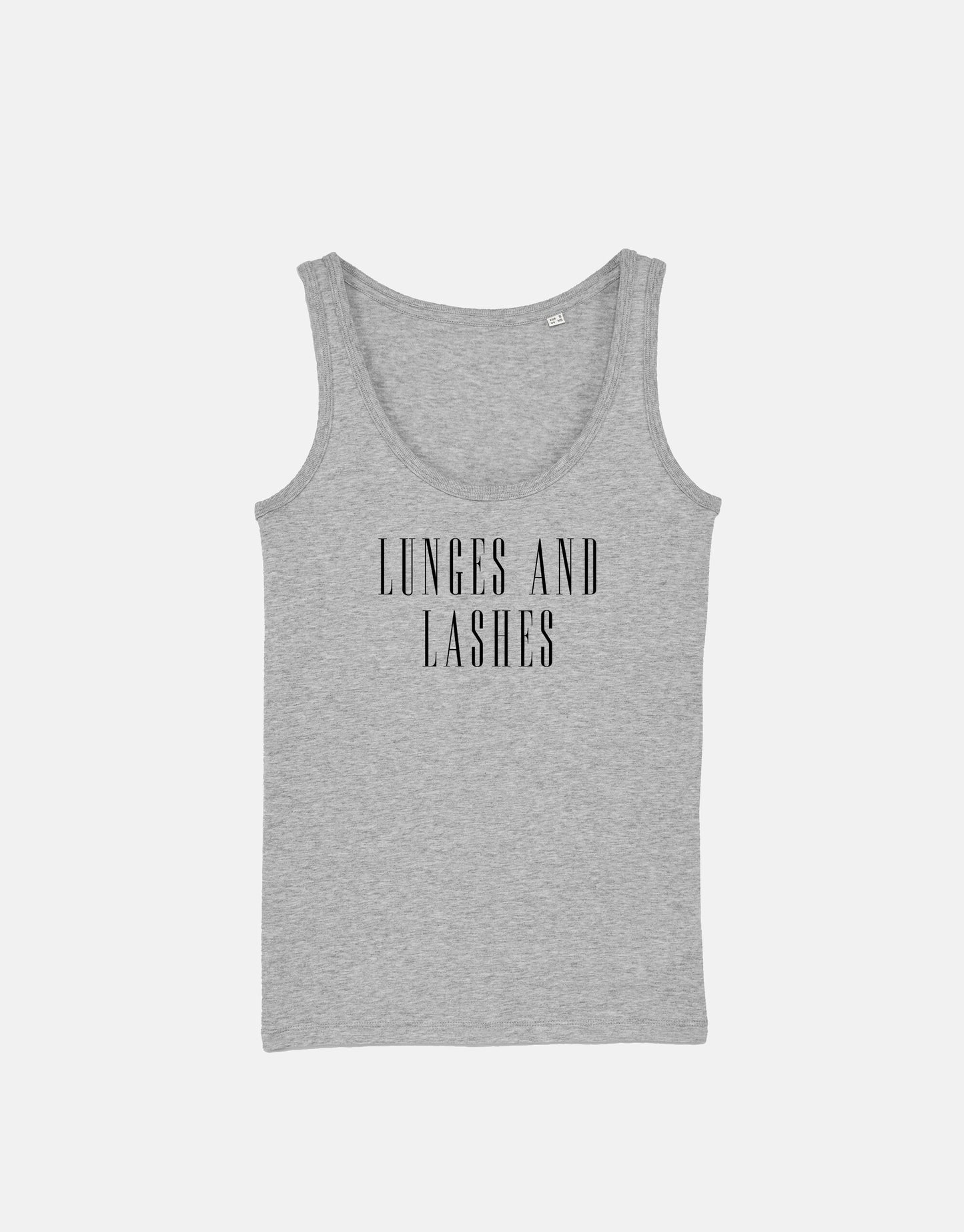 Makeup Vest - Lunges and Lashes Fitness Tank Top - Gym Workout - Make Up Artist - MUA Gift