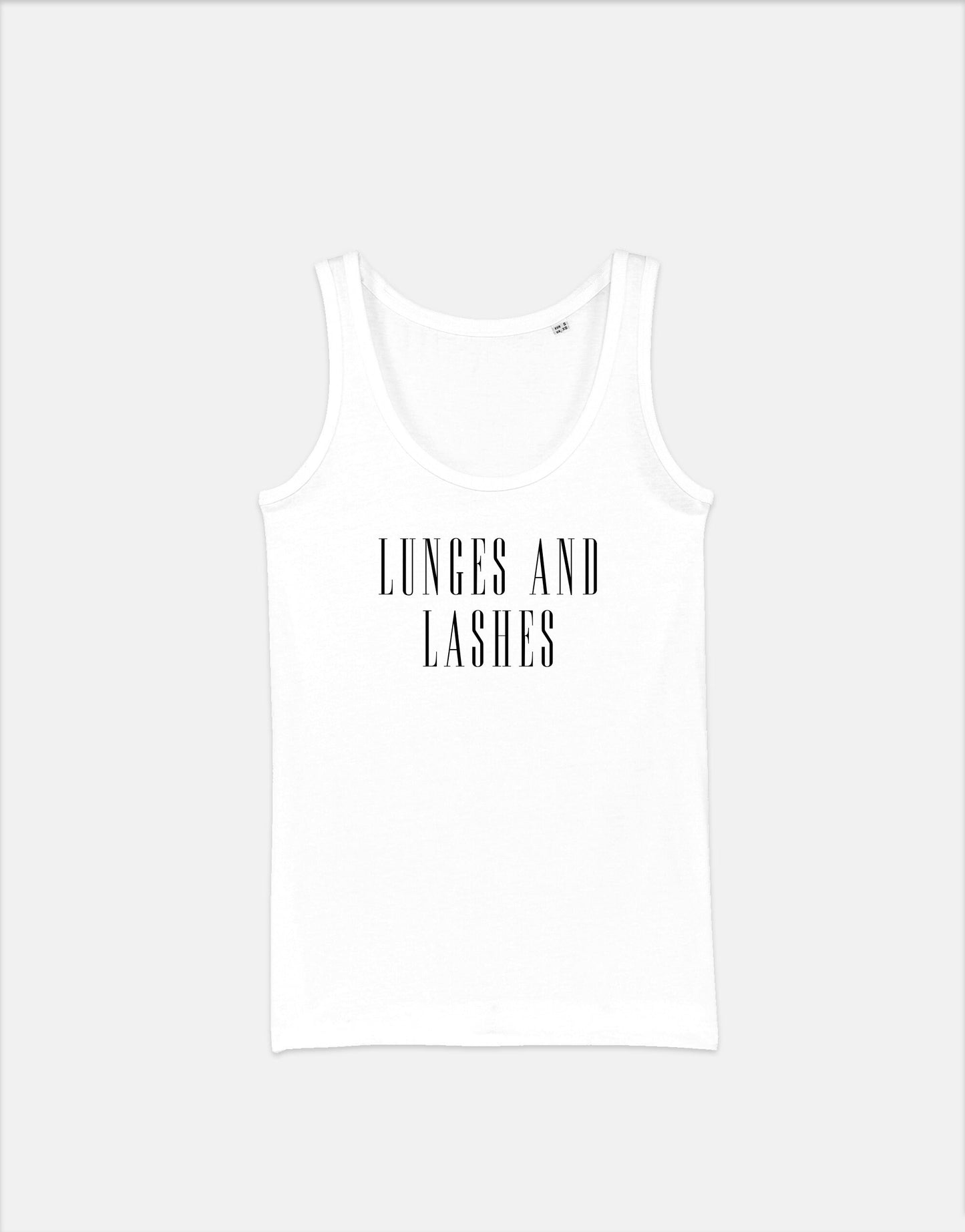 Makeup Vest - Lunges and Lashes Fitness Tank Top - Gym Workout - Make Up Artist - MUA Gift