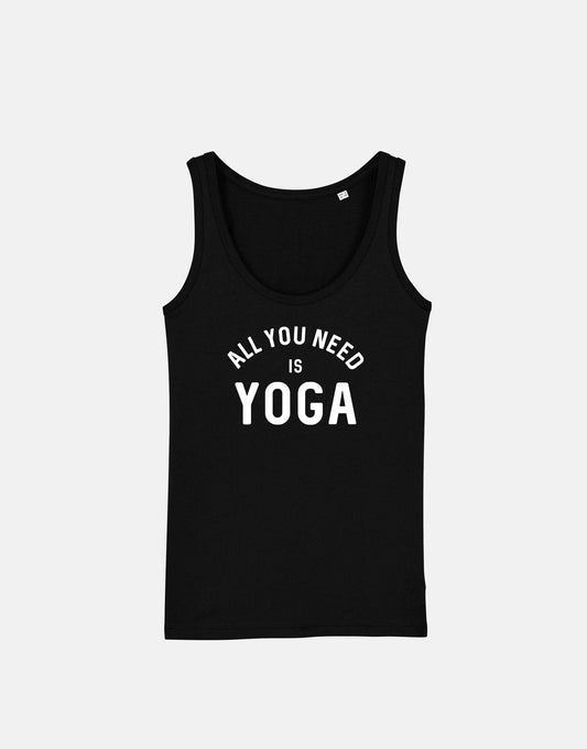 Yoga Tank Top - All You Need Is Yoga Girls Fitness Workout Racer Back Vest