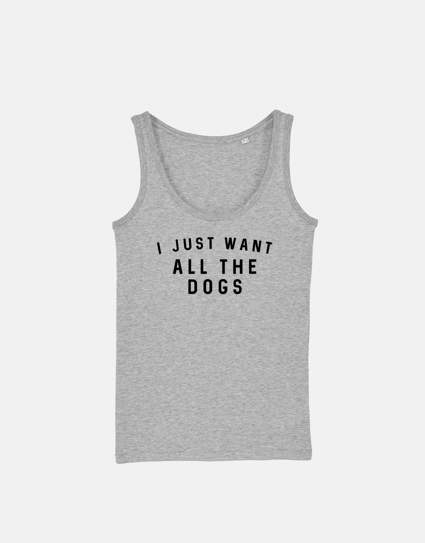 I Just Want All The Dogs Vest - Dog Lover Walking Tank Top