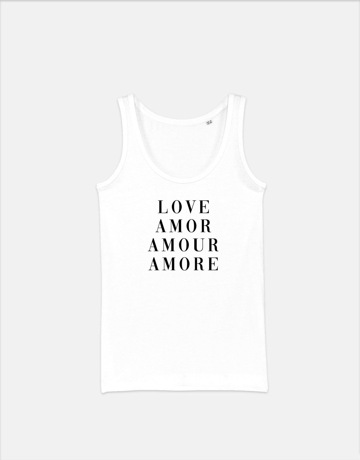 Love Amor Amour Amore Vest - Self Love Womens Tank Top