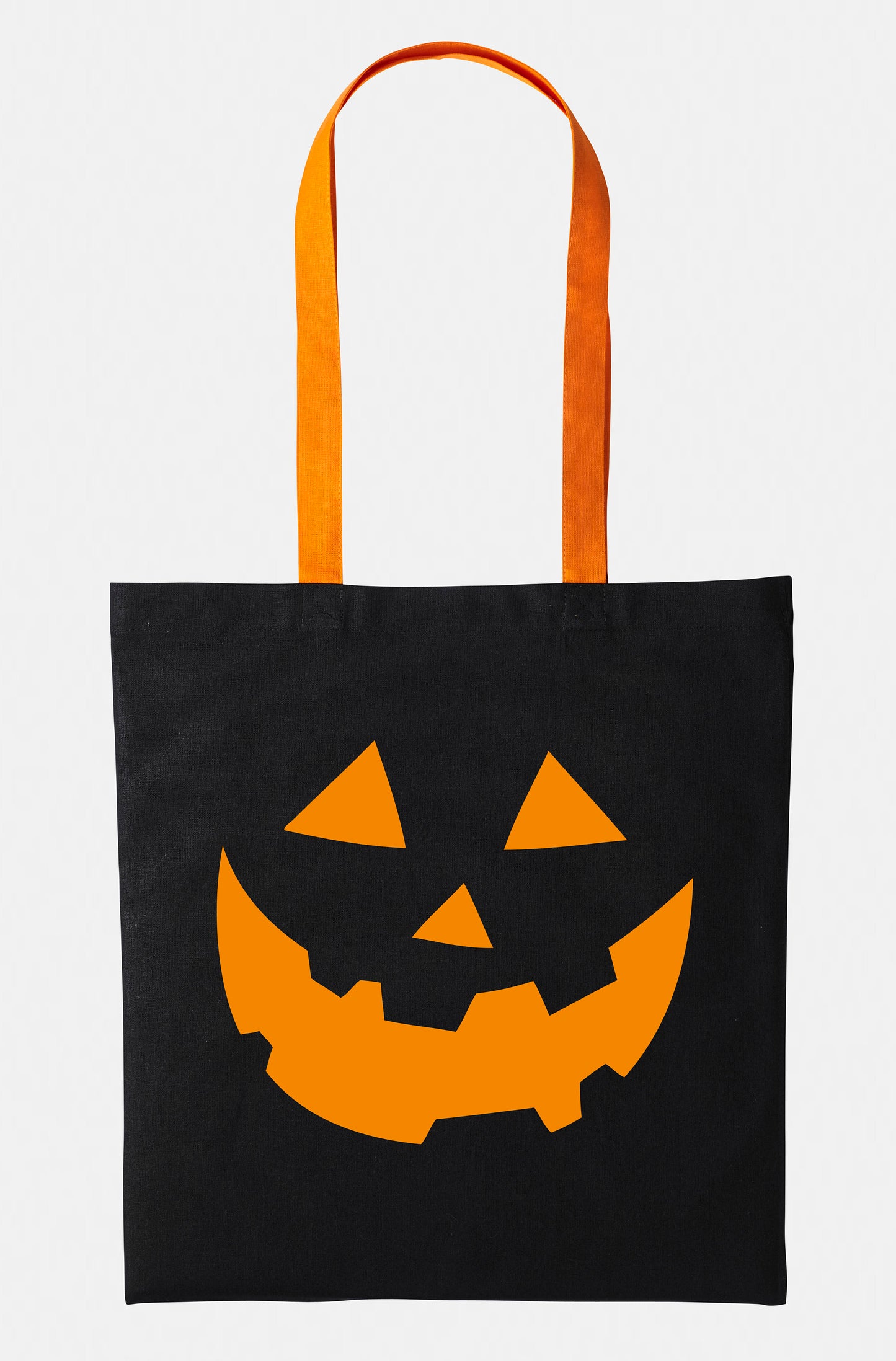 Personalised Trick Or Treat Candy Bag - Halloween Decor - Custom Name Halloween Pumpkin Tote Bag