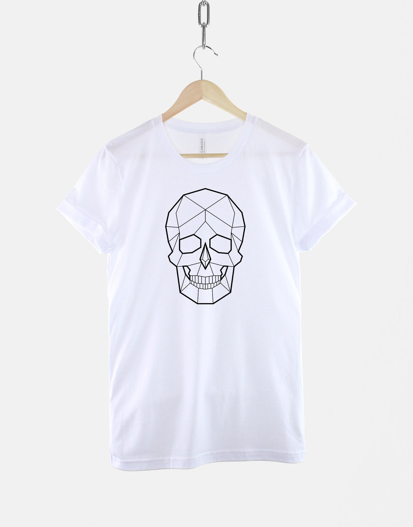 Geometric Skull Tshirt - Grunge Goth Emo Rock T Shirt