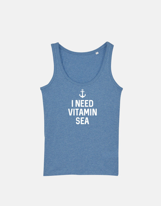 I Need Vitamin Sea Tank Top - Nautical Anchor Captain Vest Shirt
