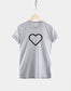 Heart Symbol TShirt - Good Vibes Love Shape Mantra Slogan T Shirt