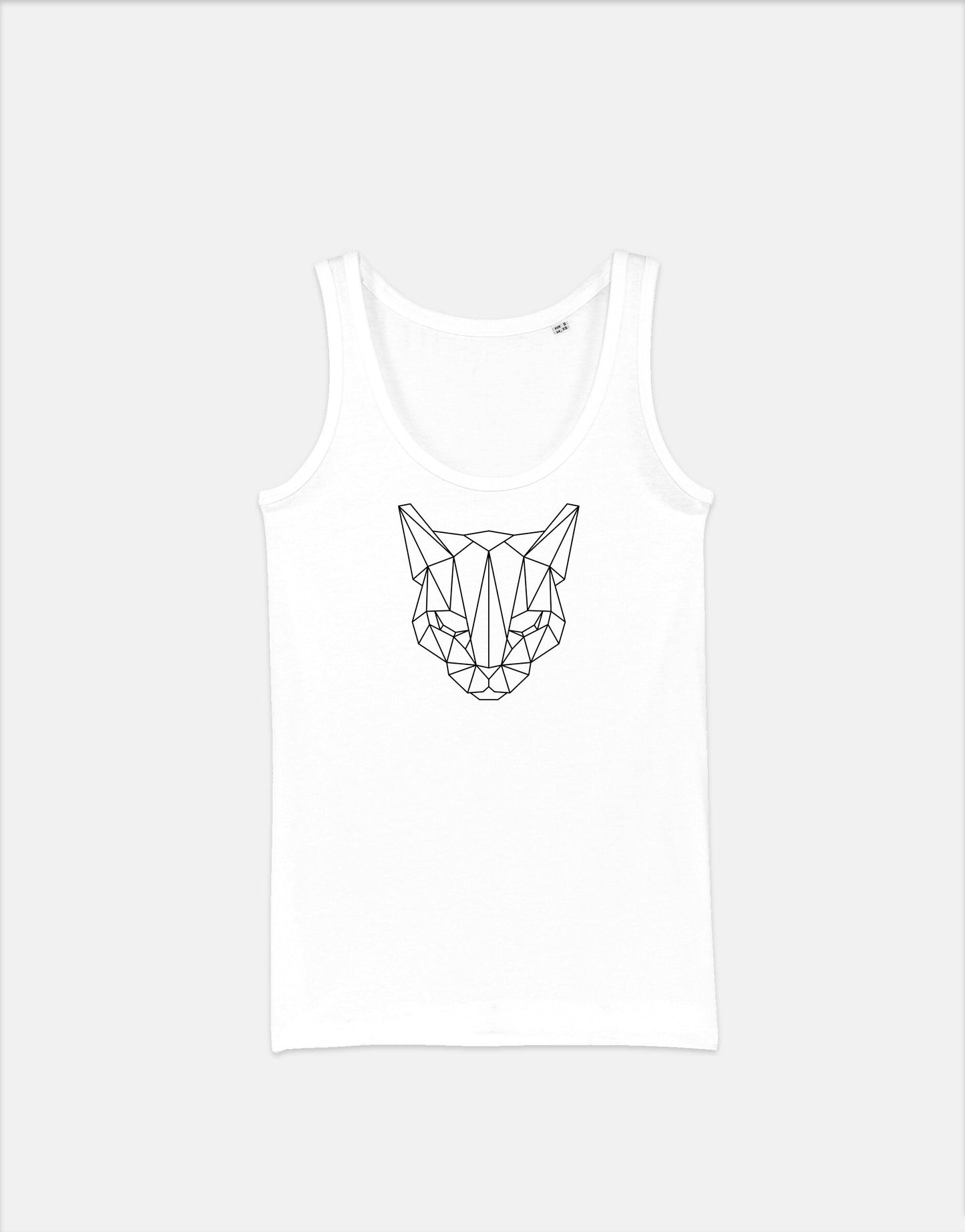 Geometric Cat Vest - Abstract Wild Animal Cats Tank Top