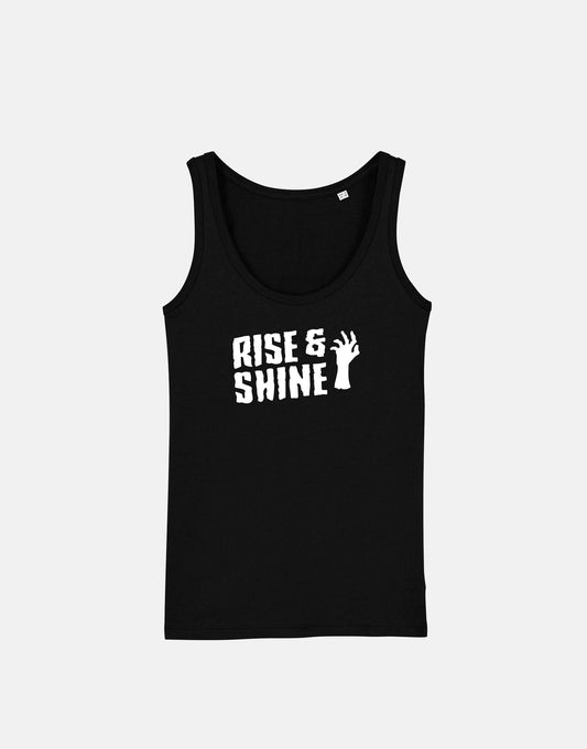 Zombie Tank Top - Rise And Shine - Funny Halloween Horror Goth Vest