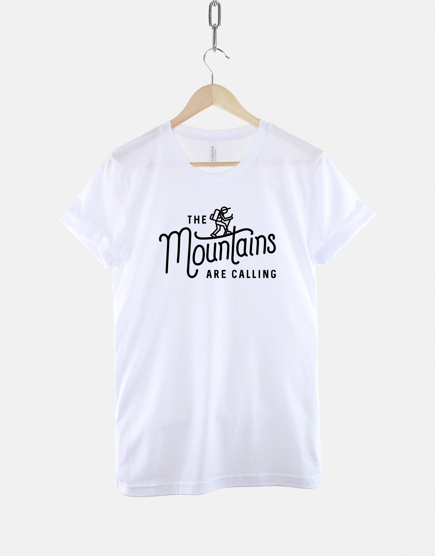 The Mountain Is Calling Tshirt - Hiking Rock Climbing T Shirt