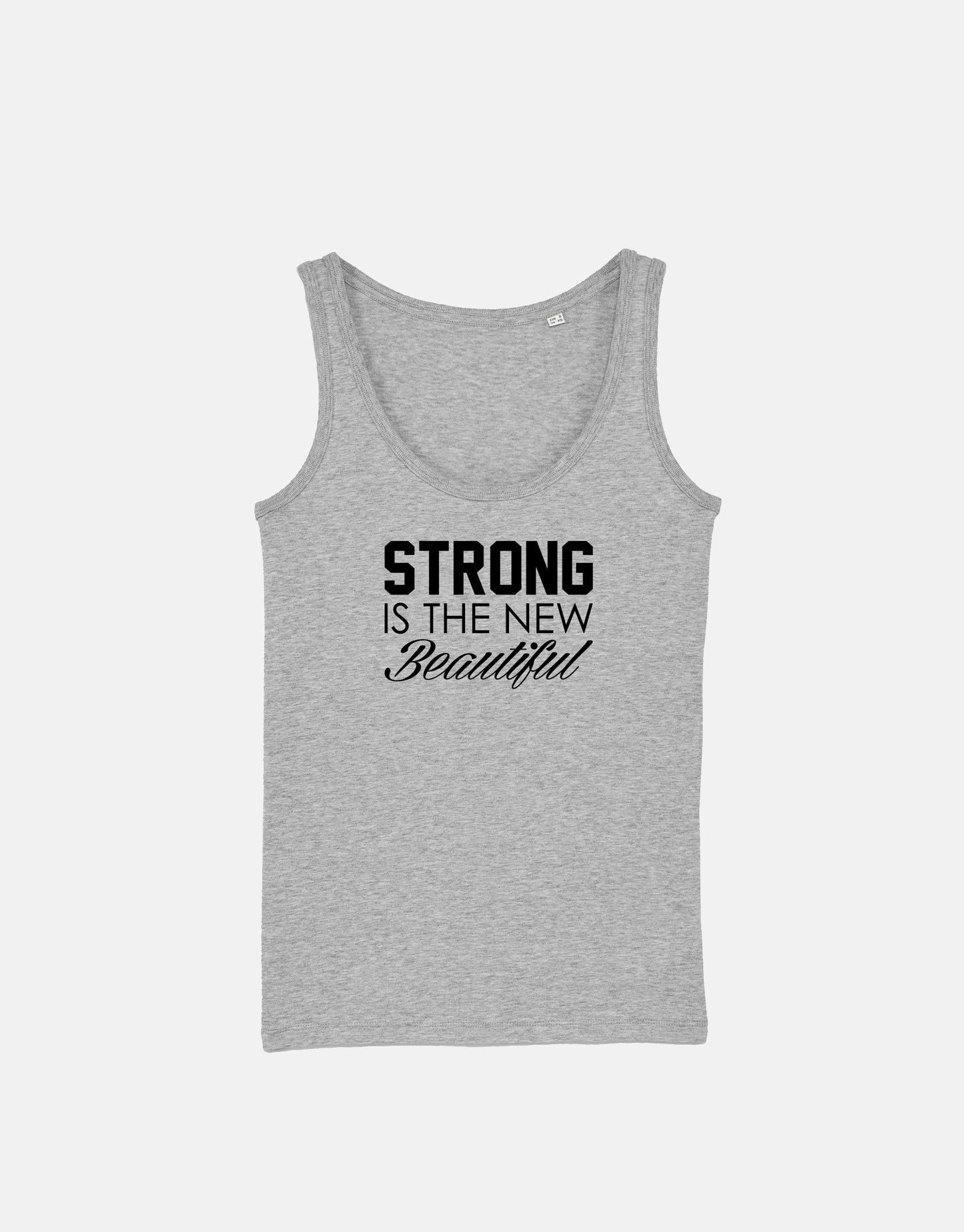 Womans Work Out Gym Tank Top - Stong Is The New Beautiful Girls Fitness Workout Racer Back Vest