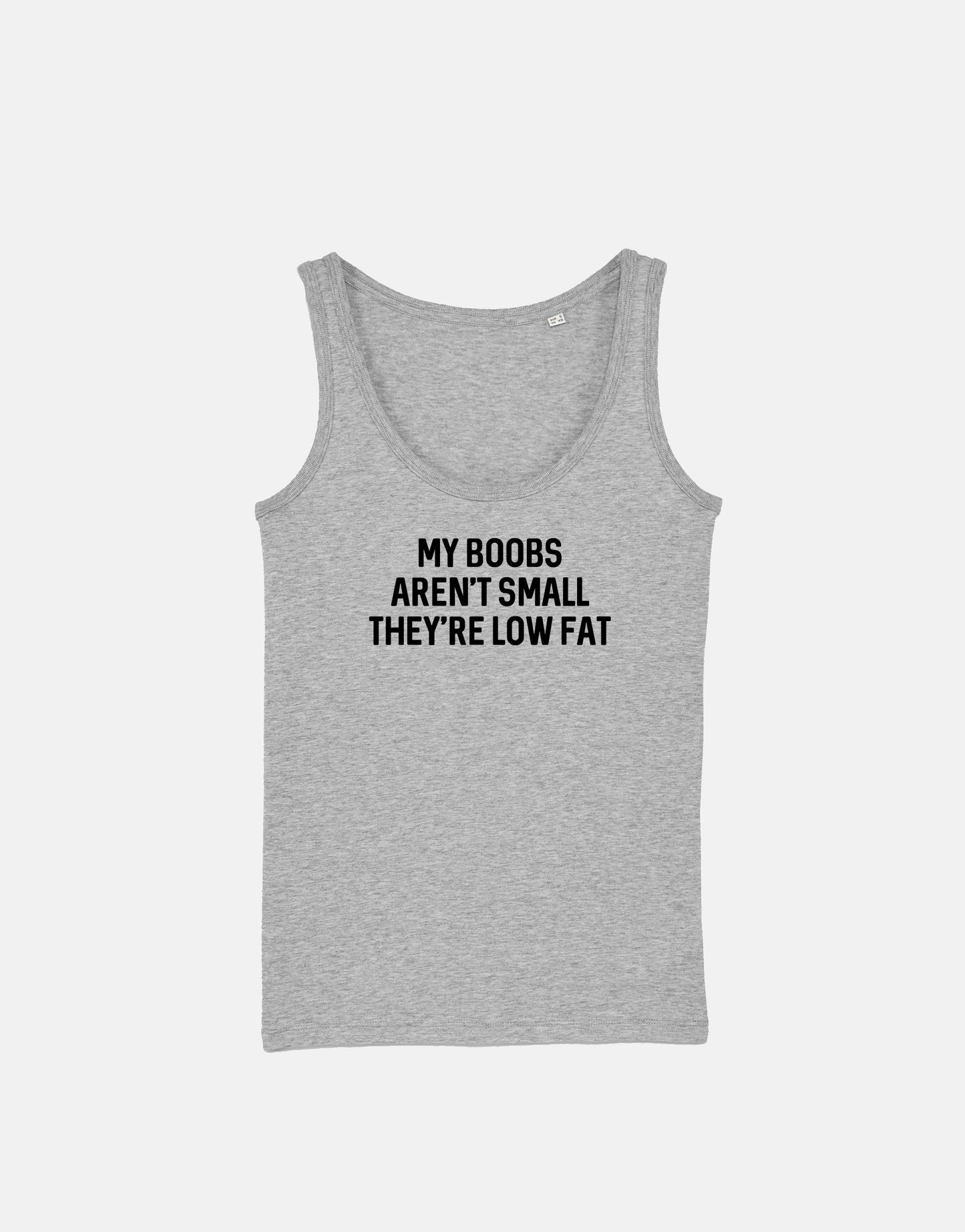 My Boobs Aren't Small They're Low Fat - Womans Workout Gym Tank Top Girls Fitness Vest