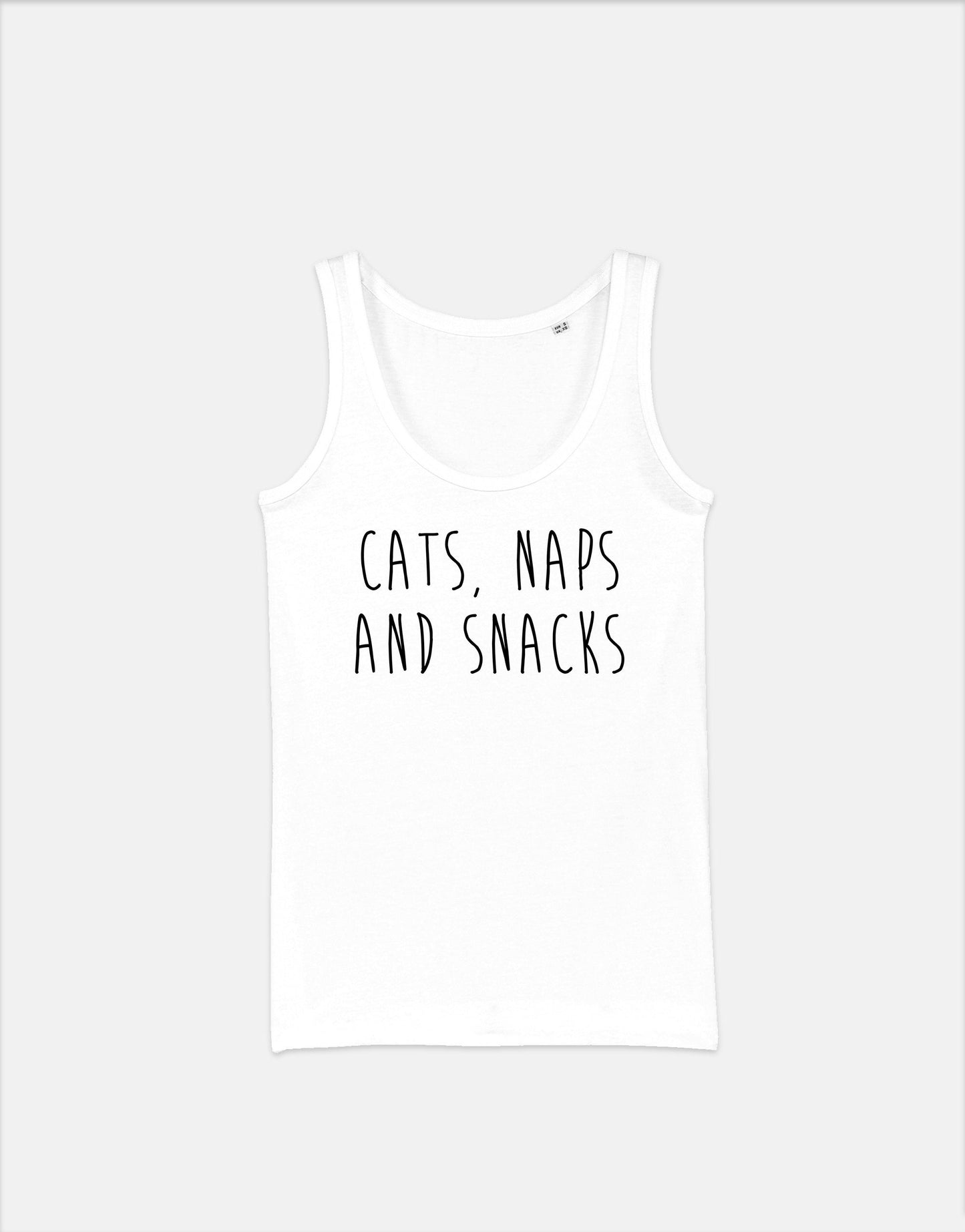 Cats Naps And Snacks Cat Tank Top - Cat Lover Vest