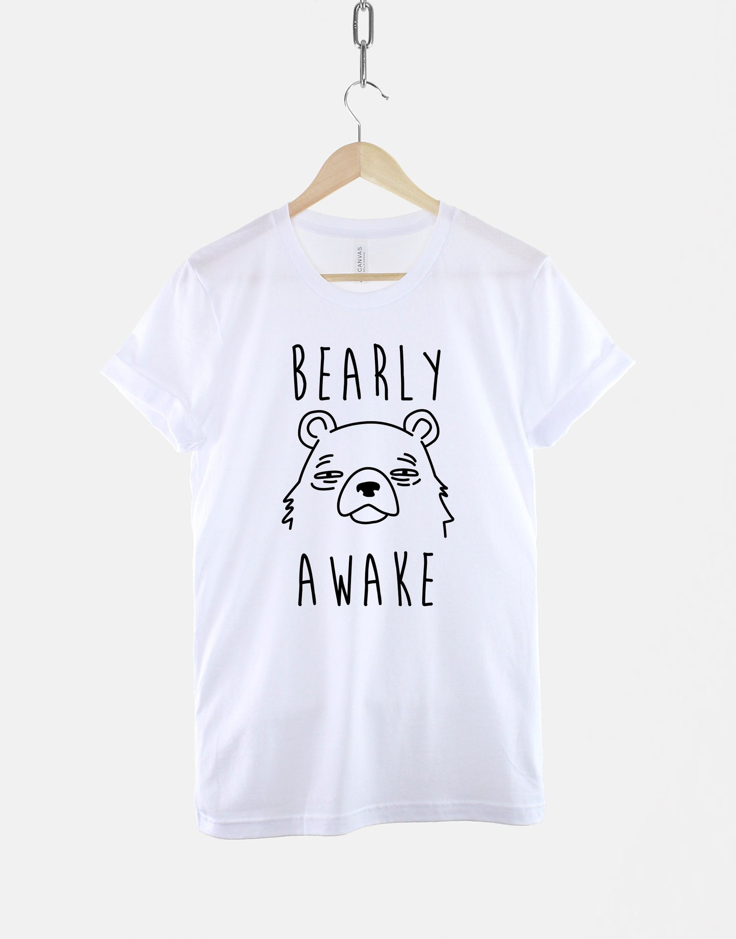 Bearly Awake Tshirt - Bear T-Shirt - Permanently Tired Sleeping Sleep Always Tired T Shirt