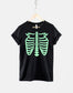 Halloween Skeleton Bones T-Shirt - X Ray Ribs Halloween Costume Shirt