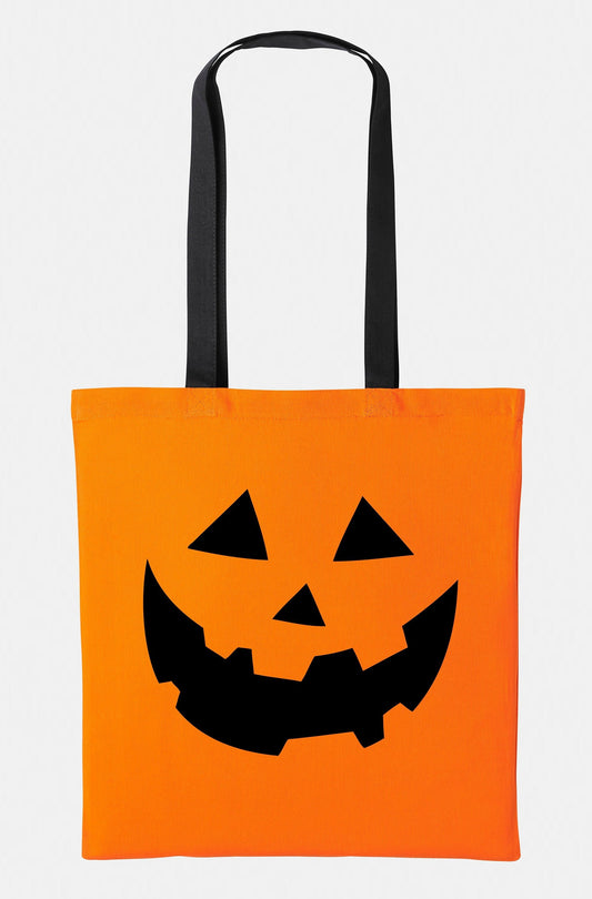 Kids Halloween Pumpkin Trick Or Treat Tote Bag