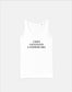 Under Caffienated And Overwhelmed Tank Top - Coffee Caffeine Addict Hipster Vest