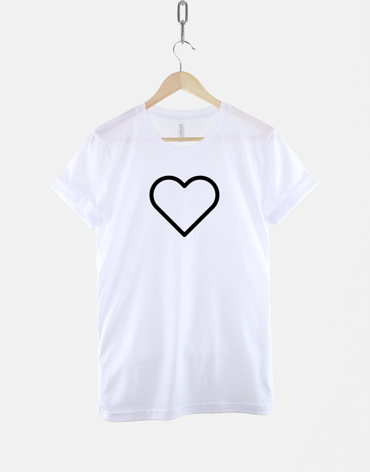 Heart Symbol TShirt - Good Vibes Love Shape Mantra Slogan T Shirt