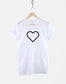 Heart Symbol TShirt - Good Vibes Love Shape Mantra Slogan T Shirt