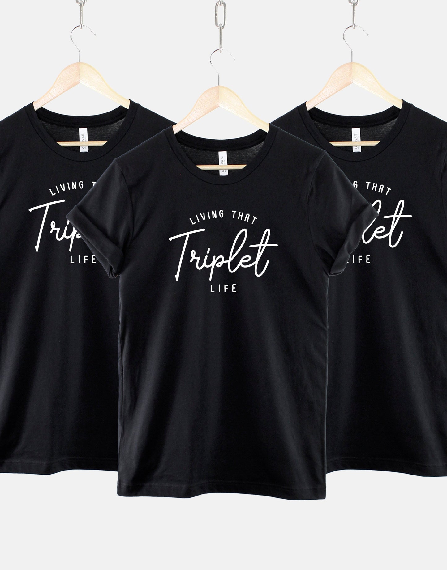 Living That Triplet Life TShirt - Squad Triplet Birthday T Shirts