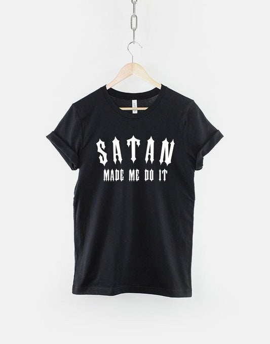 Satan Made Me Do It T-Shirt - Pastel Goth Gothic Grunge Clothing Shirt