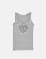 Geometric Heart Symbol Tank Top - Good Vibes Absract Love Shape Mantra Vest